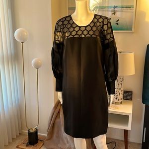 GUCCI Silk Organza Black Dress Sz40 (US6)